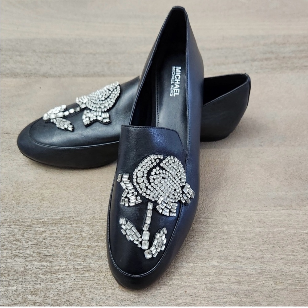 Michael Kors rhinestone loafers